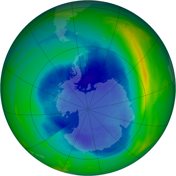 Ozone Map 1989-09-12
